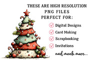 Whimsical Christmas Tree Clipart, an Illustration by OK Design (Thumbnail 5 of 6)