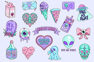 18 Pastel Goth Elements