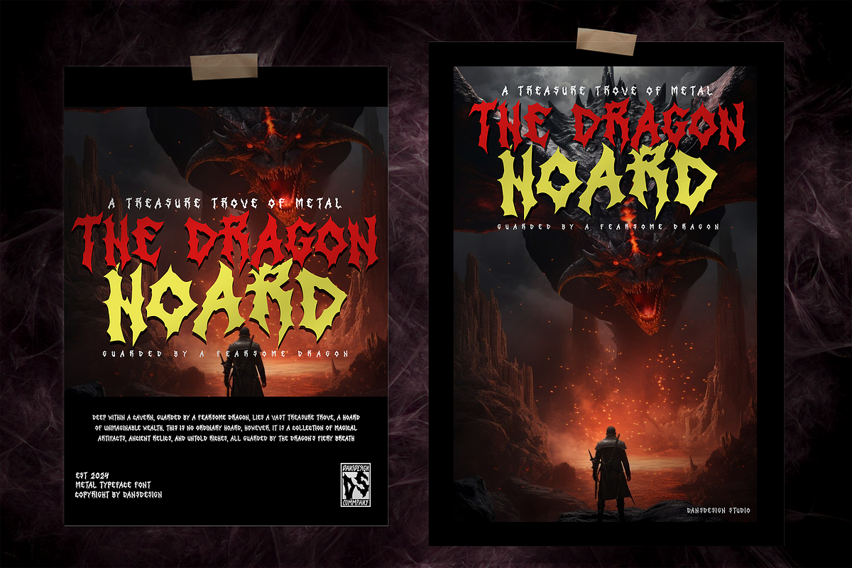 Inferal Chaos Metal Horror, a Blackletter Font by dansdesign (Photo 7 of 9)