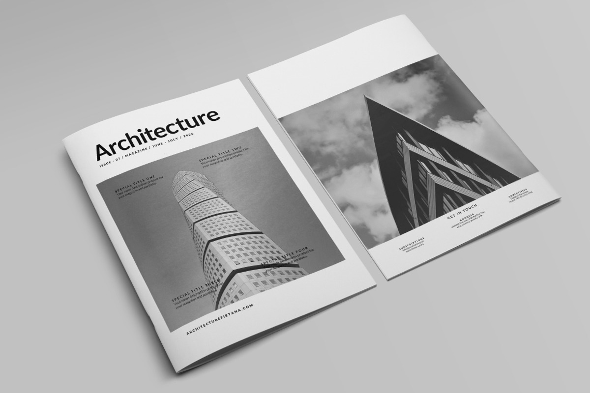 Architecture Magazine, a Magazine Template by Firtana (Photo 9 of 10)