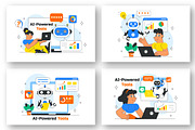 10 AI Powered Tools Illustration, a Technology Illustration by denayunebgt (Thumbnail 2 of 4)
