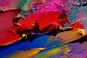 Thick palette knife brushstrokes with vibrant color palette, an Abstract Photo by DanFLCreativo