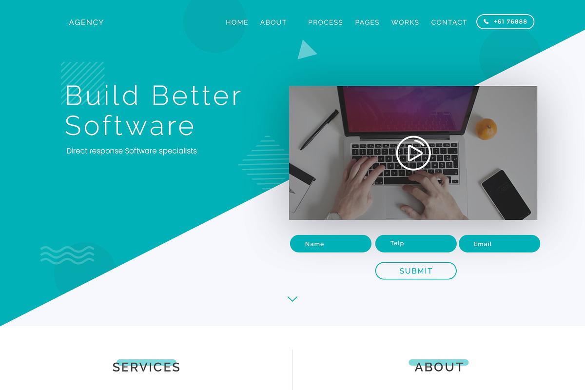 High Converting PSD Landing Page, a Websites & App Template by Ultra Fire Themes