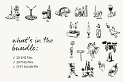 Wine & Dine Vector Bundle, a Food Illustration by Little Gremlin (Thumbnail 2 of 7)