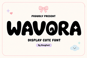 Wavora - Cute Playful Display Font