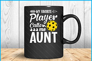 Aunt Pickleball Favorite Sports SVG, an Object Graphic by Creativeusart (Thumbnail 3 of 4)