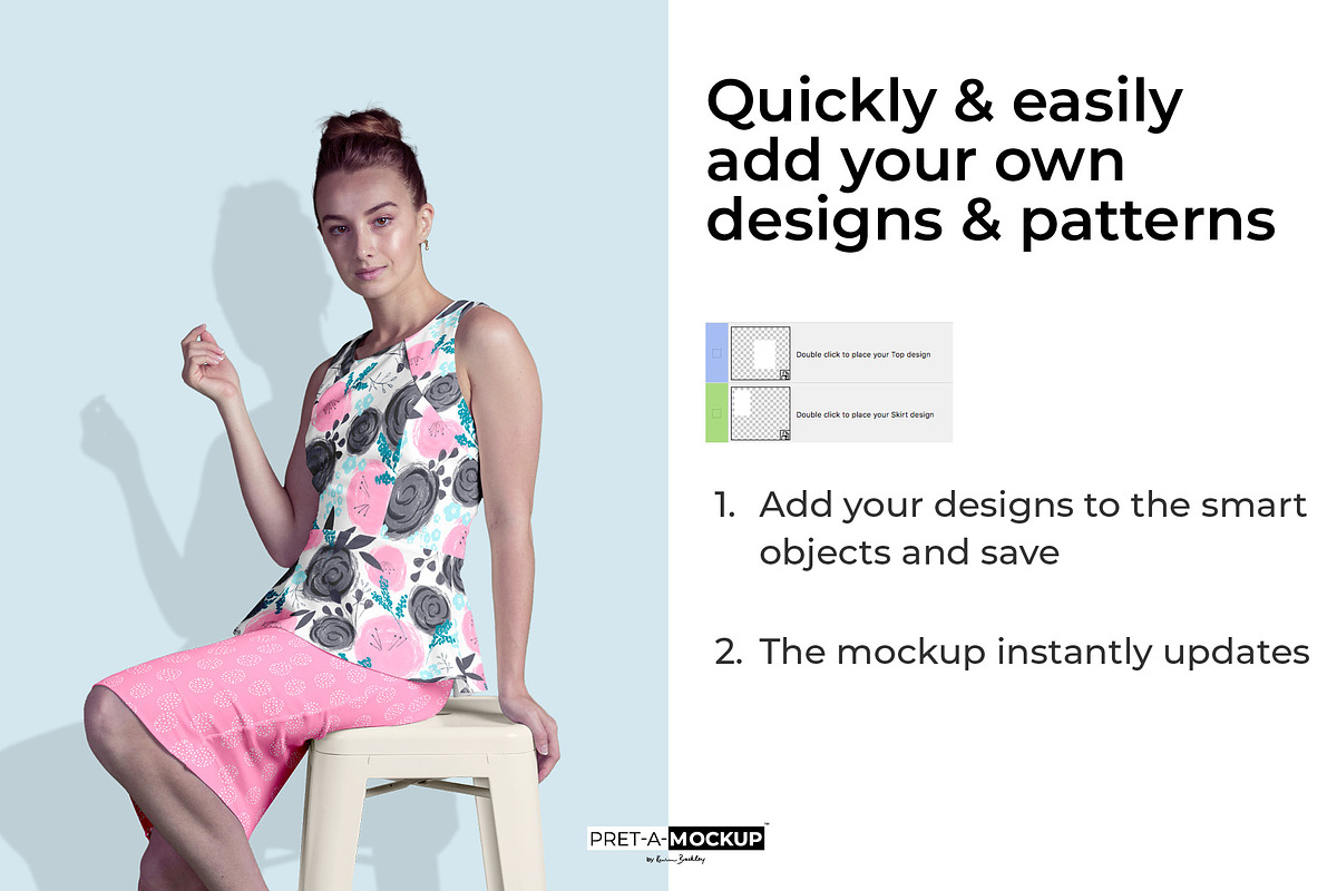 Top and Skirt Mockup, a Books & Magazine Mockup by Pret-a-Mockup (Photo 3 of 7)