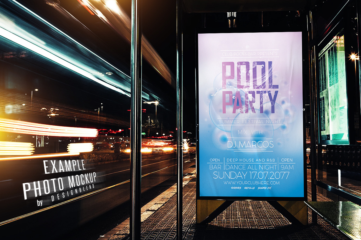 Pool Party Flyer Template, a Flyer Template by designblends@gmail.com (Photo 3 of 3)