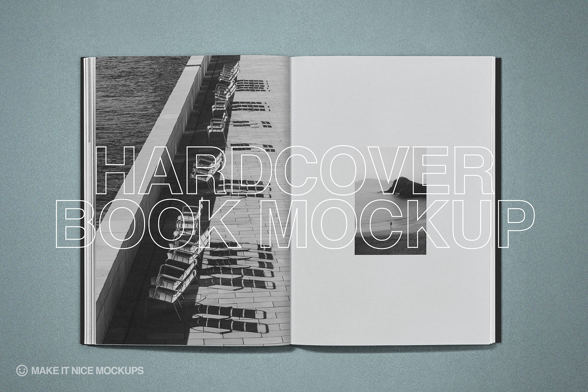 The Hardcover Art Book Mockup, a Books & Magazine Mockup by makeitnicemockups (Photo 7 of 8)