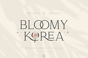 Bloomy Korea - Modern Serif Font, a Serif Font by Artchitype Studio (Thumbnail 1 of 12)