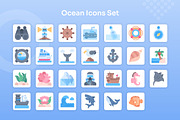 Ocean Icons Set - Flat, an Icon by Kmg Design (Thumbnail 2 of 2)