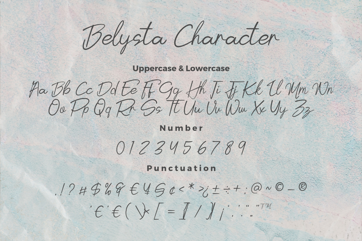 Belysta a Natural Script Font, a Script Font by Bayuktx (Photo 6 of 8)