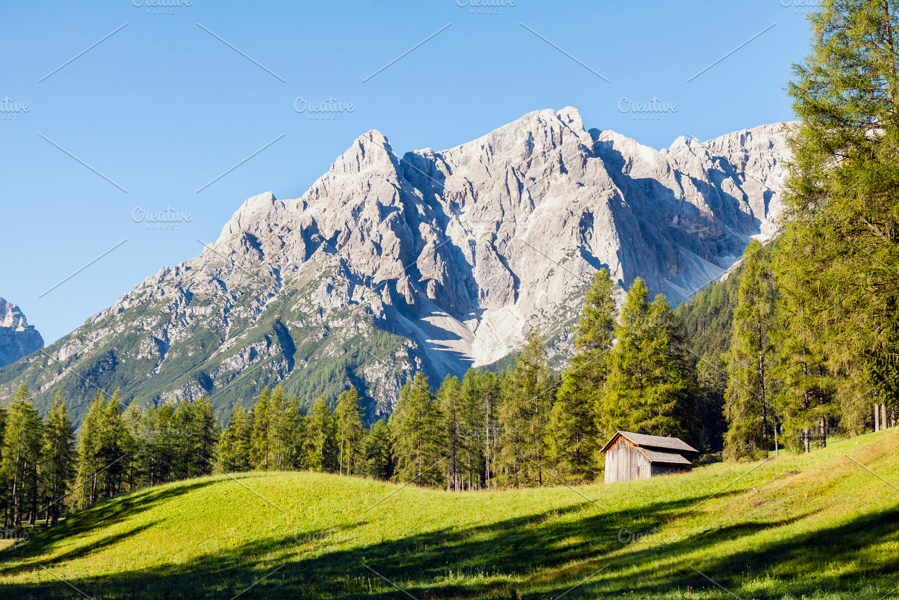 Mountainous landscape Dolomites Alps, a Nature Photo by BOOCYS