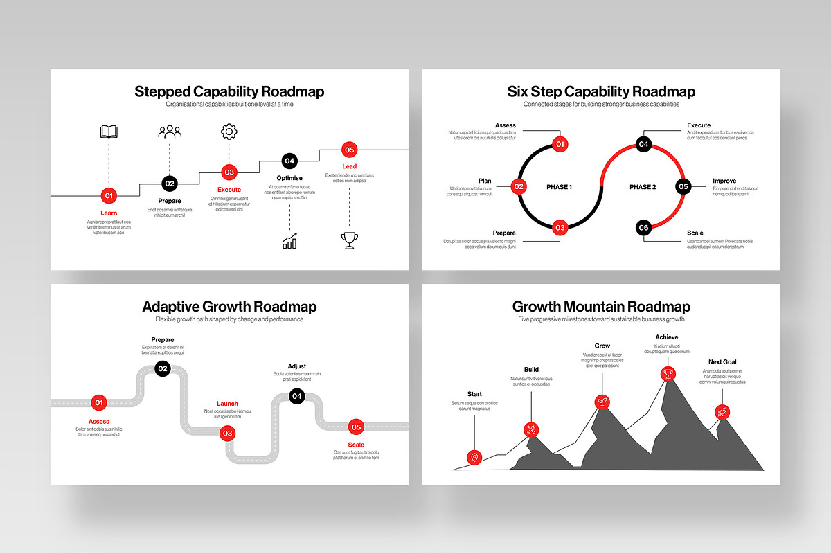 Roadmap Timeline Infographic Present, a Presentation Template by BrandPacks (Photo 3 of 7)