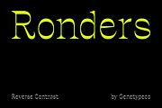 Ronders Reverse Contrast Font, a Serif Font by Genetype (Thumbnail 1 of 10)
