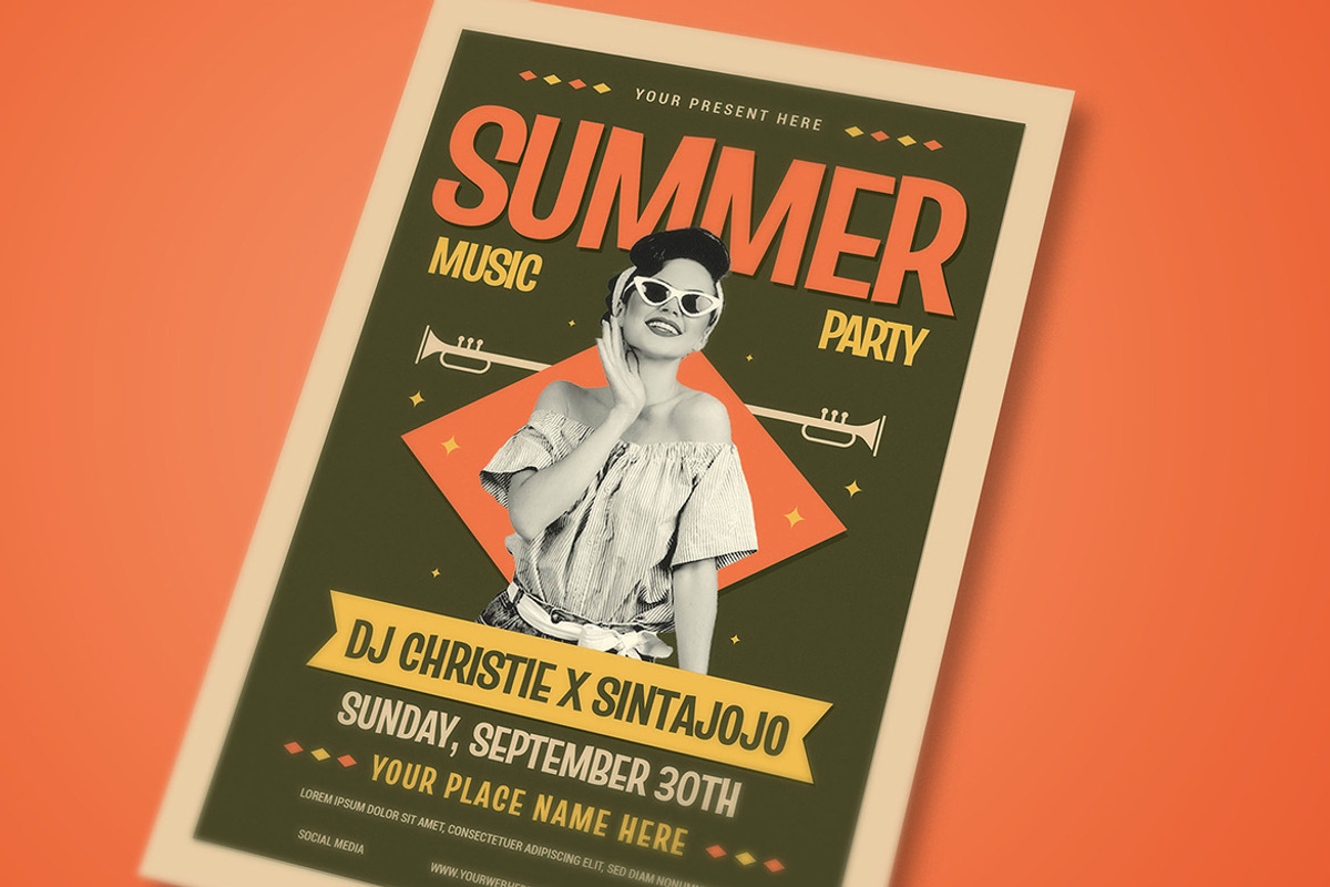 Summer Music Festival Flyer, a Flyer Template by megarez (Photo 3 of 3)