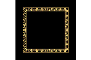 Vintage floral design, graphic frame, a Decorative Illustration by RODINA