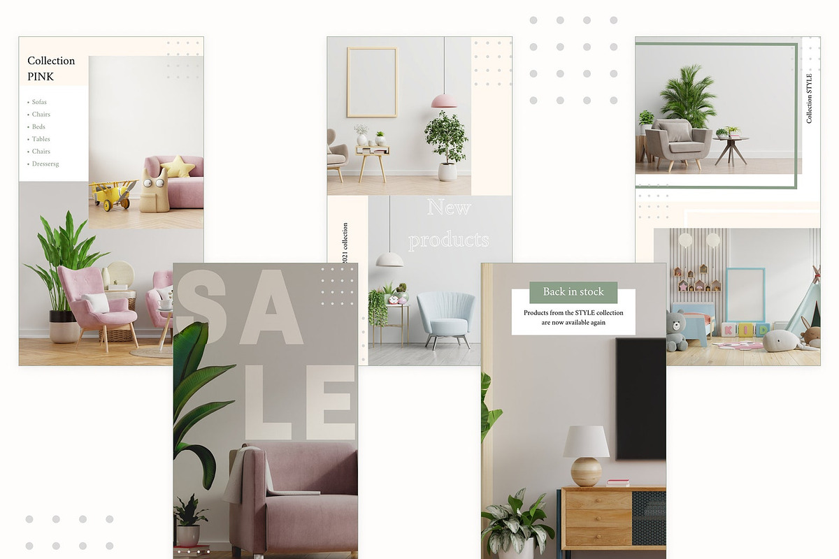 15 Instagram Templates for stories, a Social Media Template by KaluginaWEB (Photo 3 of 6)