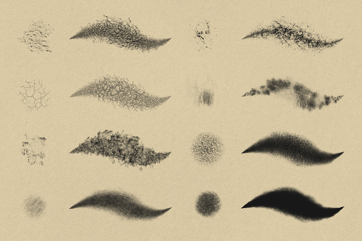 Grunge Textures Photoshop Brushes, a Brush Add-On by GRANCI STUDIOS (Photo 4 of 5)