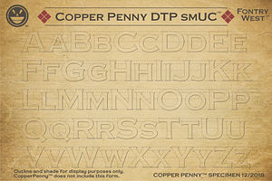 Copper Penny Font Collection