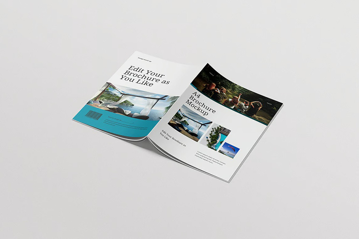 A4 Brochure Catalog Mockup, a Books & Magazine Mockup by Se٧enStudio (Photo 2 of 4)