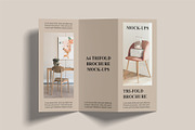 A4 Trifold Brochure Mockups | Z-Fold, an Advertising Mockup by Compositing Studio (Thumbnail 6 of 20)