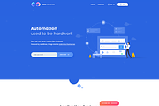 SaaS Workflow Landing PSD Template, a Landing Page Template by PSDFY (Thumbnail 2 of 2)