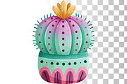 Whimsical Cactus Clipart 55 PNG, a Decorative Illustration by Whimsy Brush Studio (Thumbnail 9 of 10)