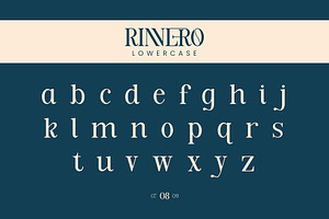 Rinnero Serif Font