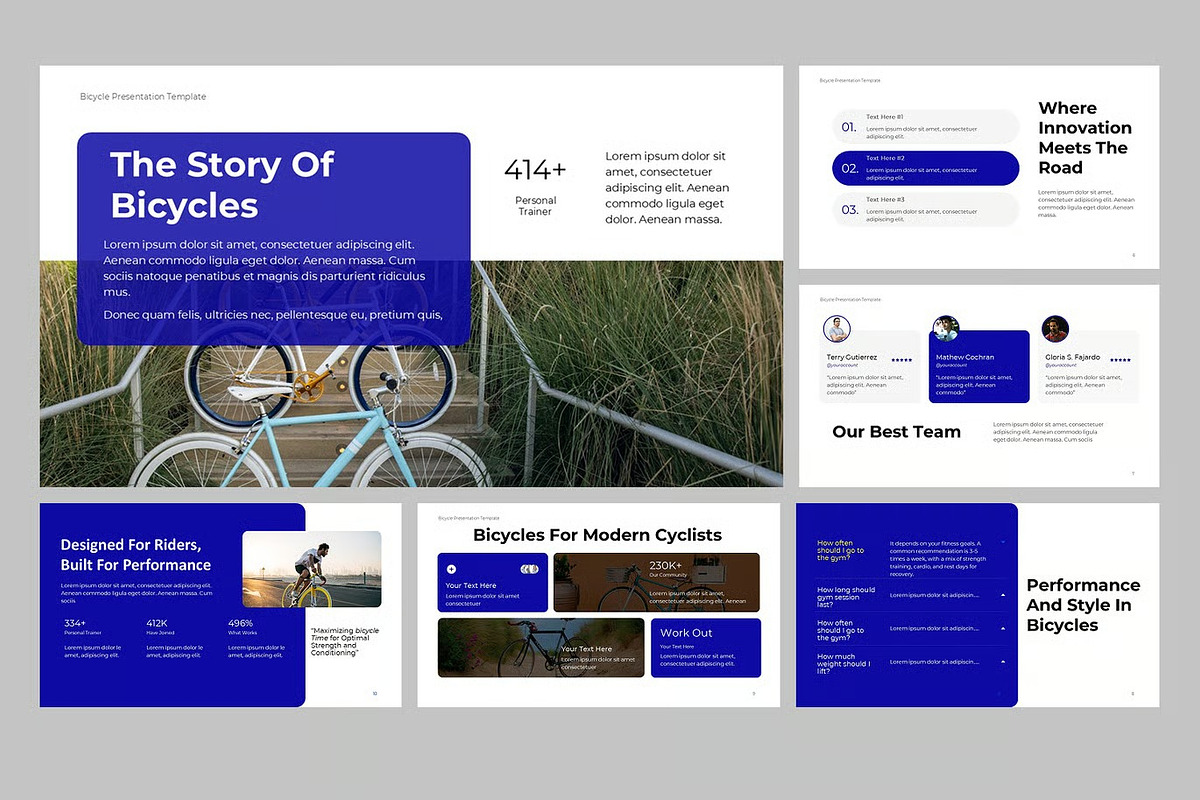 Bicycle Industry GSlides,+ PPoint, a Presentation Template by Fit-tee (Photo 4 of 4)