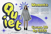 Cocana 3D, a Sans Serif Font by Craft Supply Co. (Thumbnail 2 of 8)