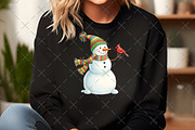 Christmas Cute Funny Snowman PNG, an Illustration by Craft Nest (Thumbnail 6 of 6)