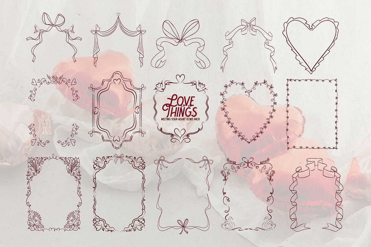 Love Things: icons, frames, patterns, an Object Graphic by Mio Buono (Photo 7 of 12)
