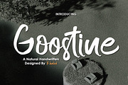 Goostine, a Handwritten Font by Akifatype. (Thumbnail 1 of 5)