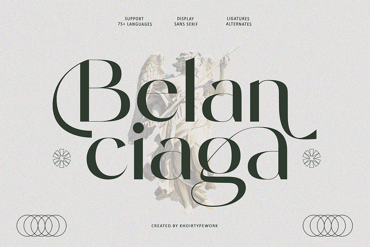 Belanciaga - Modern Sans Serif, a Sans Serif Font by Khoir (Photo 1 of 11)