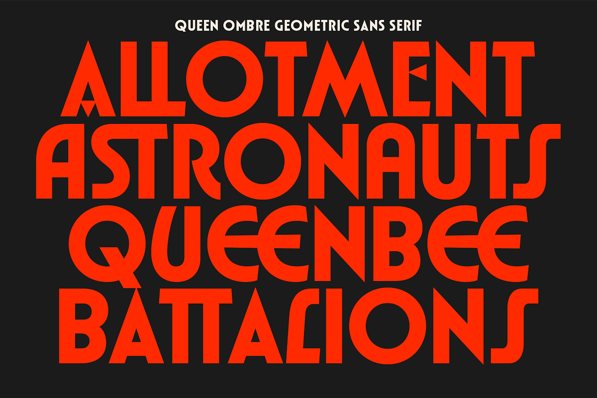 TNSC Queen Ombre - Geometric Sans, a Sans Serif Font by The Native Saint Club (Photo 2 of 13)