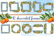 Mediterranean orange set, a Decorative Illustration by angychan (Thumbnail 4 of 6)