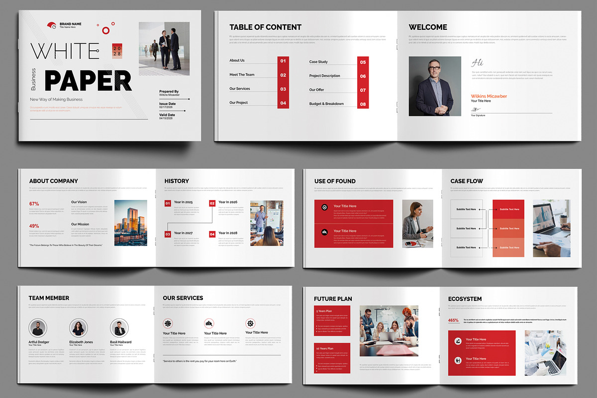White Paper Design Layout