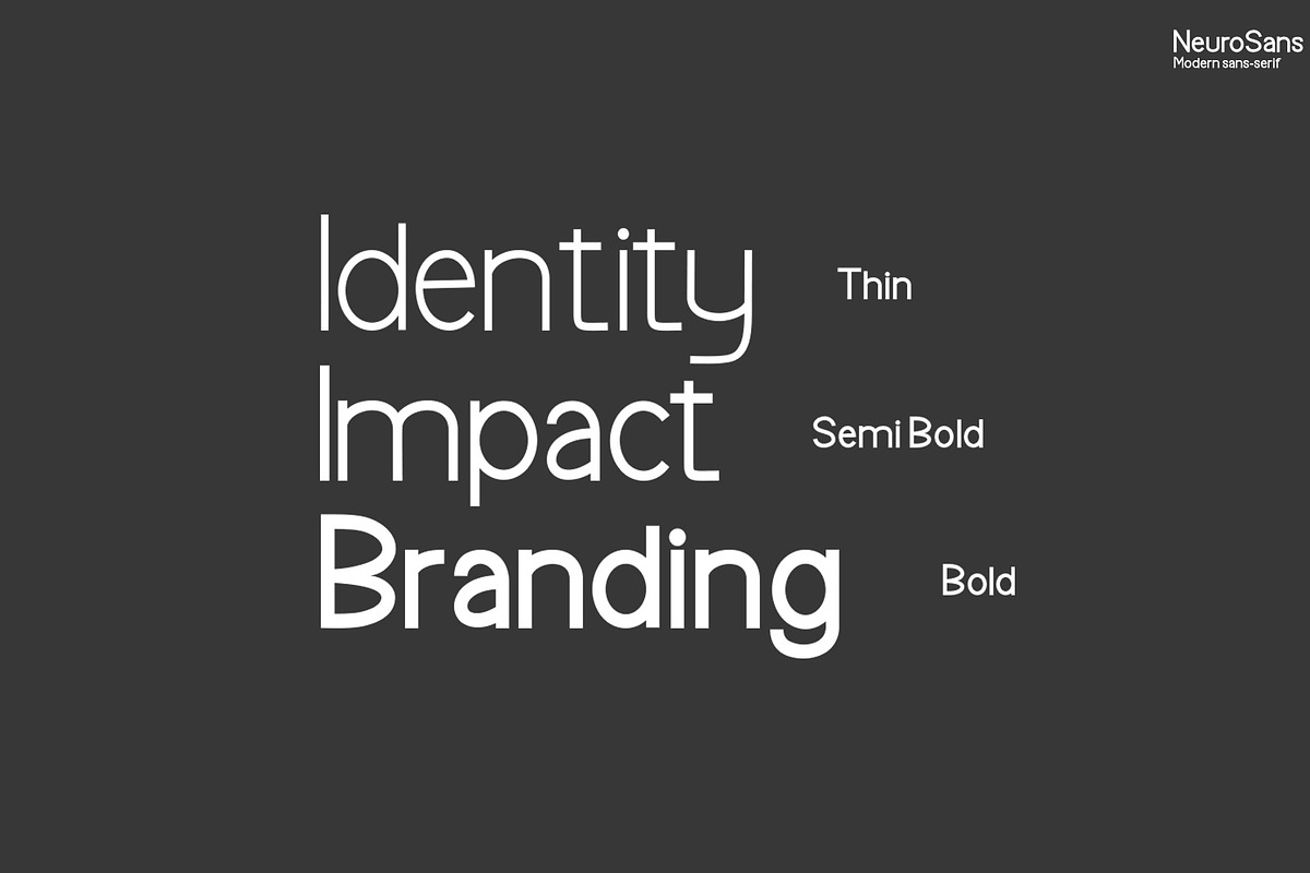 NeuroSans - Sans Serif Family Font, a Sans Serif Font by Yuby Creative (Photo 2 of 6)
