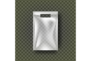 Plastic Hang Pouch Vector