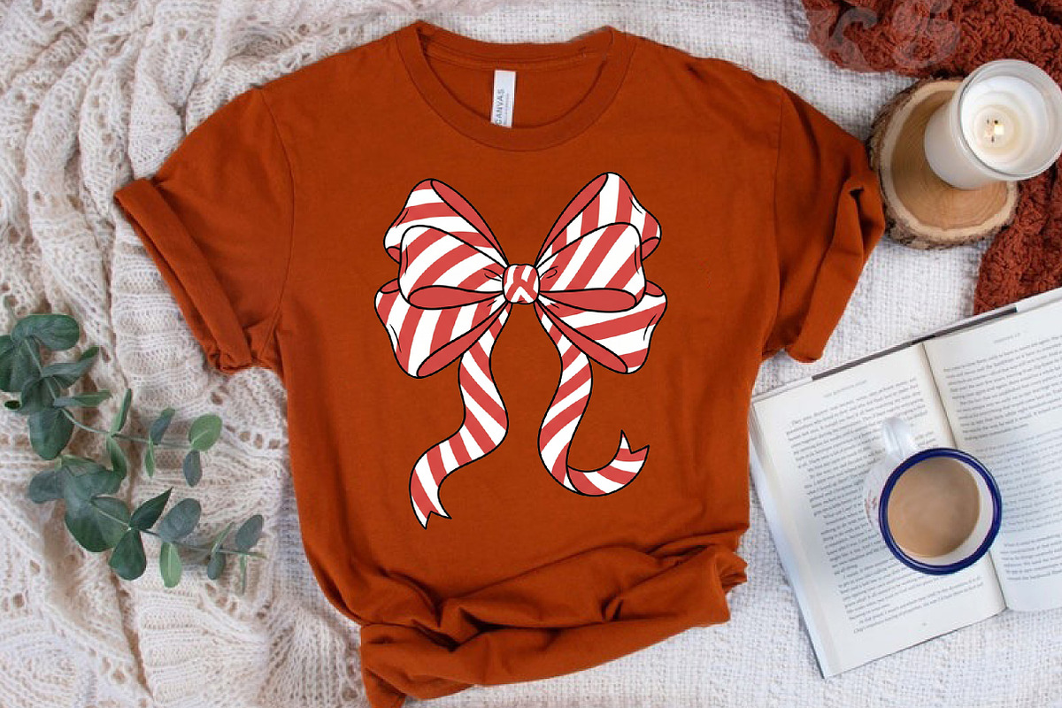 Christmas Coquette Bow PNG, an Illustration by Libby Wishes (Photo 7 of 8)