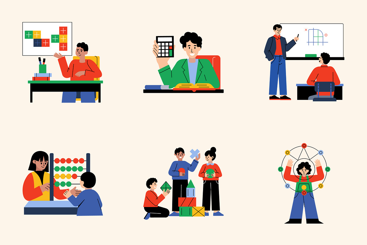 Math Illustrations Collection, an Education Illustration by Brickclay (Photo 8 of 9)