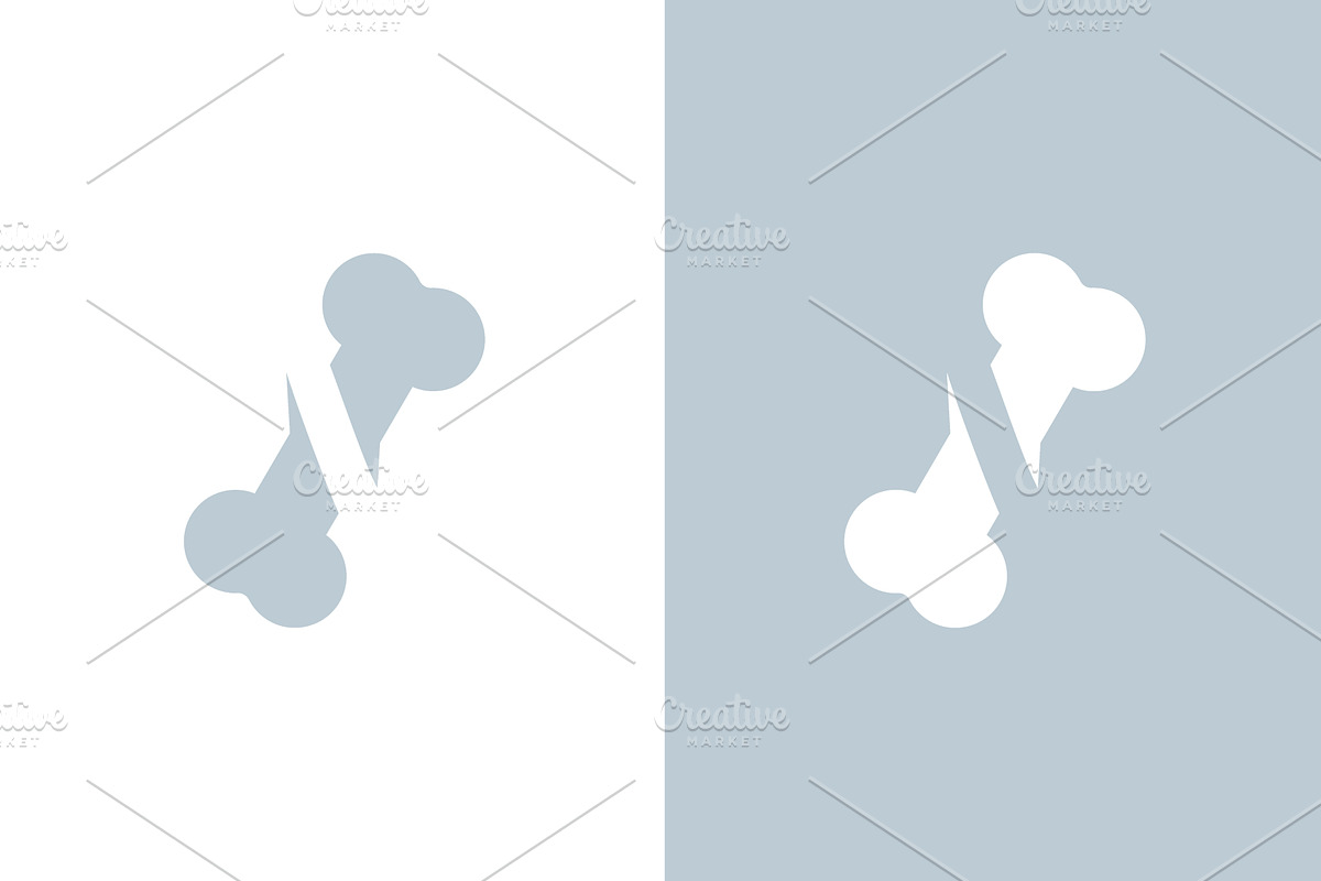 Healthy bone logo. Human bone, an Illustration by GraphiShop