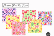 Fruit Ice Cream Seamless Patterns, a Food Illustration by OlDm_Shop (Thumbnail 2 of 10)
