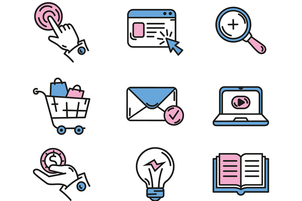 Web Social Media Icons Set, a Templates & Theme by studiogstock (Photo 2 of 3)