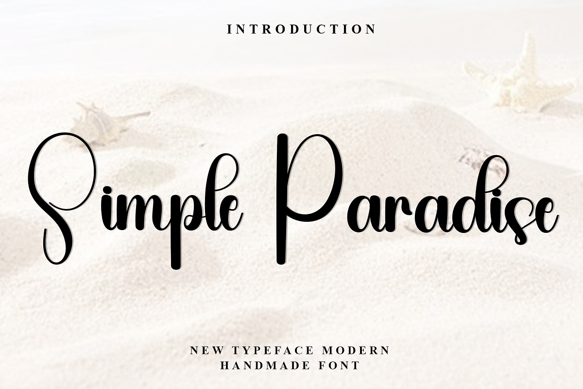Simple Paradise, a Handwritten Font by FreshTypeINK (Photo 1 of 8)