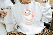Watercolor Birthday Unicorn Clipart, an Illustration by Sublimation Artist (Thumbnail 4 of 6)