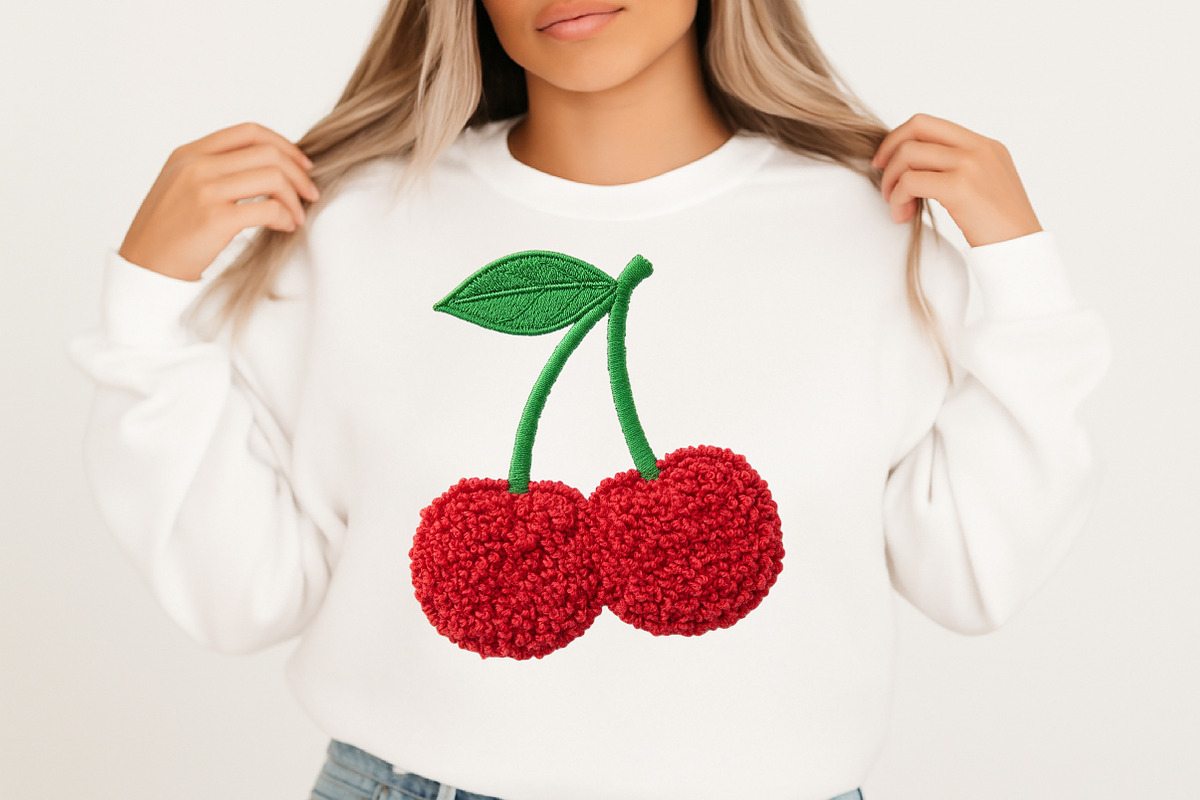 Faux Crochet Valentines Day Cherry, an Illustration by Craft Nest (Photo 3 of 5)
