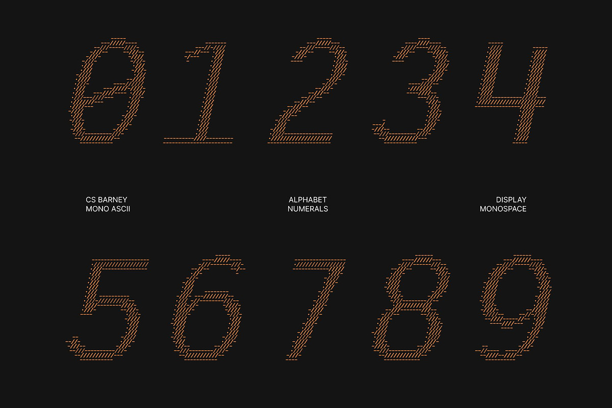 CS Barney Mono Ascii, a Sans Serif Font by Craft Supply Co. (Photo 4 of 8)