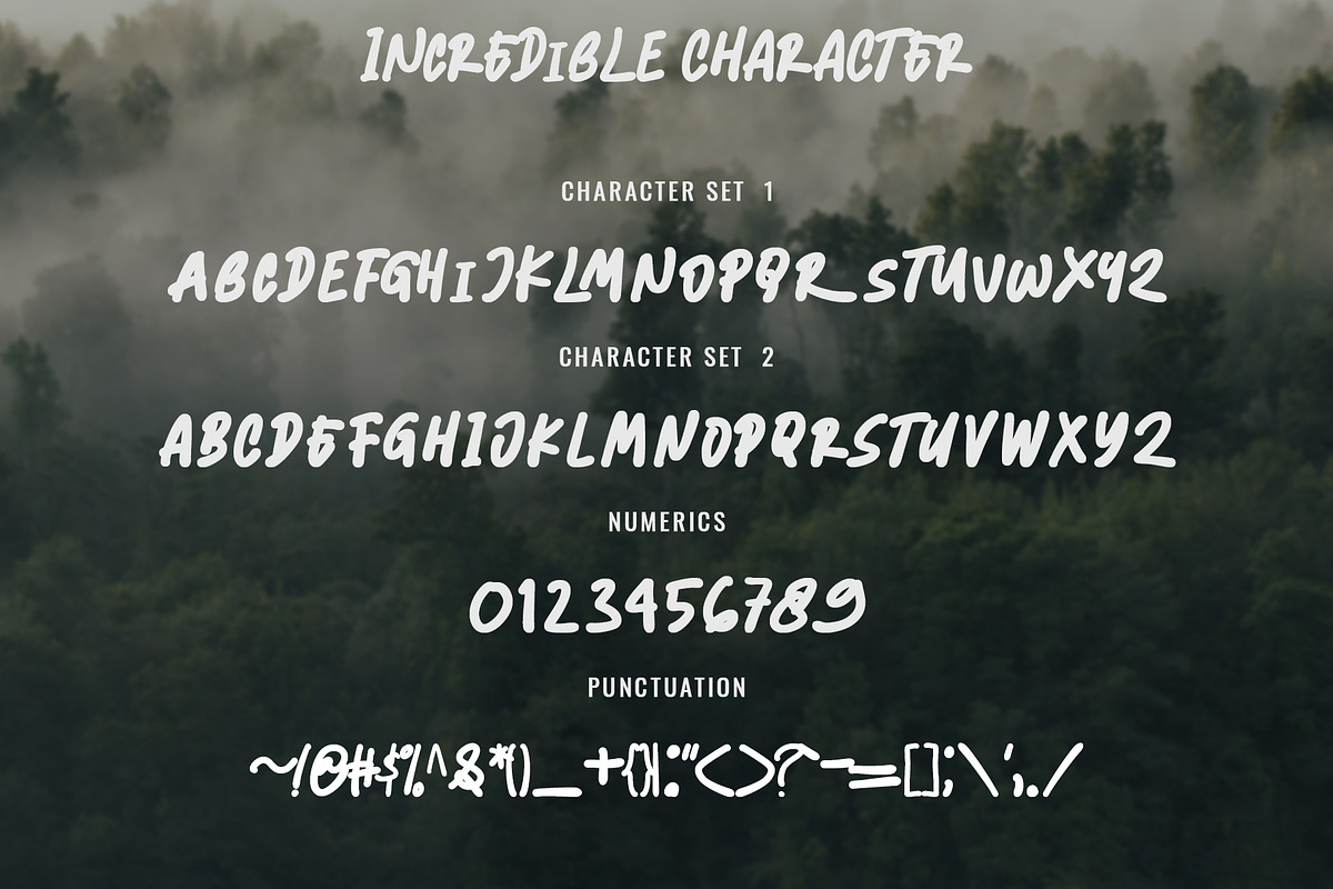 INCREDIBLE - Handwritten Font, a Script Font by Analogous (Photo 11 of 13)
